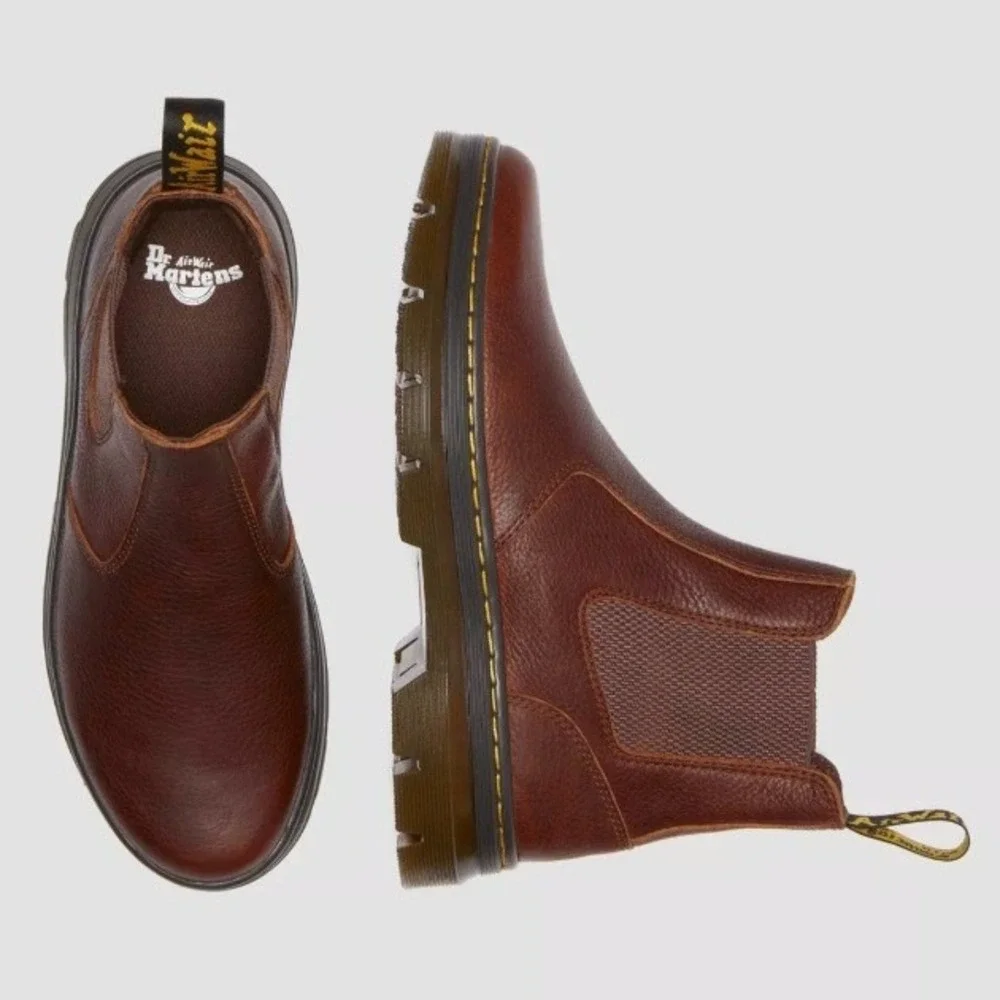 Dr. Martens Embury Ambassador Chelsea Boots Brown‎ Leather Mens 5 Womens 6 NEW